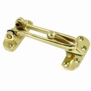 Massiver Messing SCHWENKSCHUTZ Hotel-Stil Tür Sicherheitsriegel, Messing poliert #1575 - Bild 1 von 3