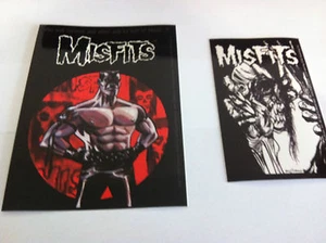 THE MISFITS 2-Pack of Stickers Cartoon & Eyeball NEW OFFICIAL MERCH Danzig - Bild 1 von 1