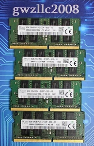 32GB (4x8GB) PC4-17000 DDR4-2133MHz 2Rx8 Non-ECC Hynix HMA41GS6AFR8N-TF #A26 - Picture 1 of 2
