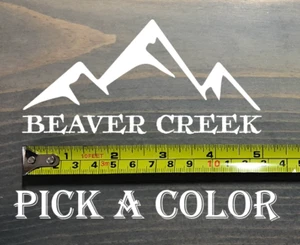 Adesivo Beaver Creek 5" Colorado sci montagna snowboard decalcomania XO - Foto 1 di 2