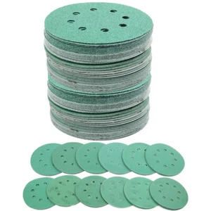 Discos de lijado de 5 pulgadas 8 orificios 60-2000 grano papel de lija húmedo seco gancho bucle papel de lija - Imagen 1 de 12