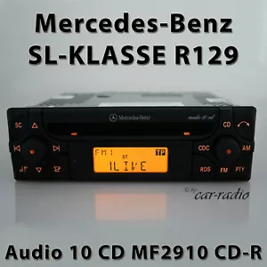 Genuine Mercedes R129 Radio Audio 10 CD MF2910 CD-R SL-Class W129 Car Stereo  - Picture 1 of 9