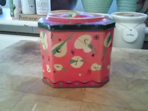 Vintage Musical Themed Japanese Style Tea Caddy Tin - Picture 1 of 8