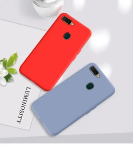 Liquid Silicone Case F OPPO AX5S AX7 A52 Reno 5 4 Pro Z 2Z A73 shockproof Cover - Picture 1 of 16