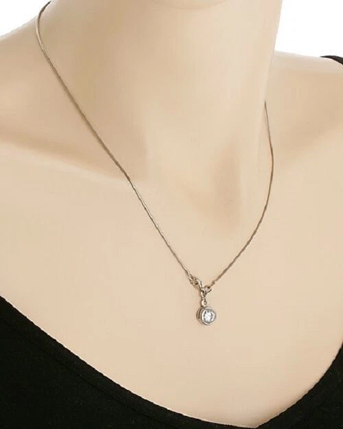 Schmuck Kette Halskette Anhänger 925er Silber platiniert Ä5687 - Bild 1 von 1