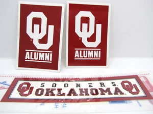 Oklahoma University Sooners OU Sticker Set 3 Sticker - Bild 1 von 4