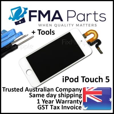 iPod 5th 5 6th Generation White Front Glass Touch Screen Digitizer Assembly LCD - Image 1 of 4