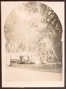 INDOCHINE coloniale, Canot à vapeur d'un officier du 1er RTA, Citrate print 1903 - Picture 1 of 2