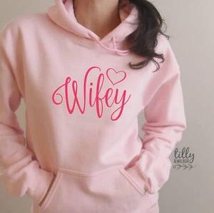 Wifey T-Shirt, New Bride, Mrs Shirt, Engagement T-Shirt, Bridal Gift, Wedding - Picture 1 of 4