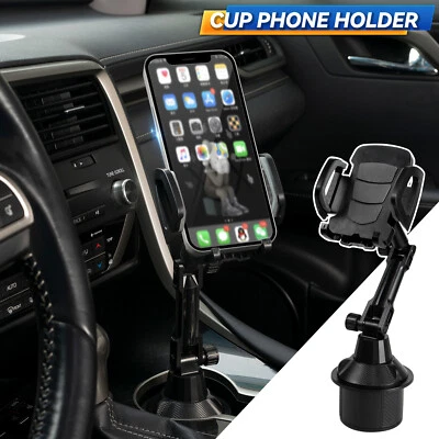 360° Car Water Cup Mobile Phone Holder Mount Stand For iPhone 13 12 11 X Pro GPS - Image 1 of 4
