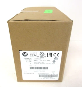 Allen Bradley 22A 2HP PowerFlex AC Drive 22A-B8P0N104 Mfg. 2017 - Picture 1 of 4