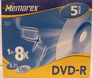Memorex [ 5 Stück ] 4.7 GB  120 min DVD-R in OVP - Bild 1 von 10