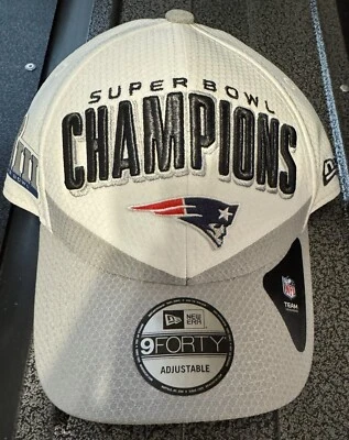 New England Patriots New Era Super Bowl LIII Champions Sombrero Gris OSFA NUEVO CON ETIQUETAS Foto 1 de 4