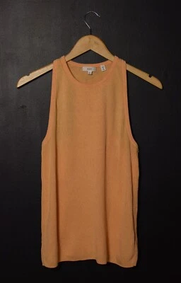 Camiseta sin mangas tejida espalda cruzada ALC Nello en naranja albaricoque talla M otoño minimalista Foto 1 de 4