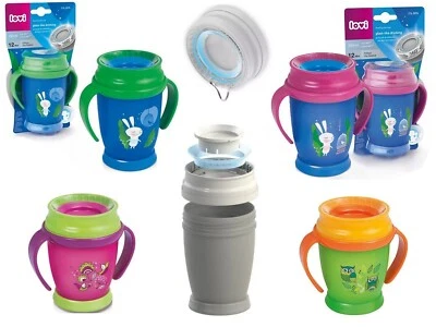 Lovi Trinkbecher 360°  abdichtende Silikonscheibe, antibakteriell 210 250 350 ml - Bild 1 von 4