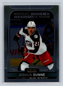 2021-22 OPC Platinum #243 Joshua Dunne -Marquee Rookies-Blue Jackets - Picture 1 of 2