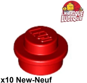 Lego 10x Platte Round runde Platte 1x1 Straight Side rot/red 4073 NEU - Bild 1 von 1