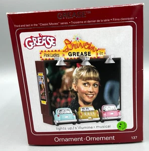 Carlton Cards GREASE Drive In Musical Light Up Christmas Ornament 2008 works - Bild 1 von 12