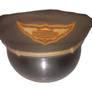 Gorra de motociclista Harley Davidson vintage años 1930-40 con alas 6 7/9 - Imagen 1 de 16