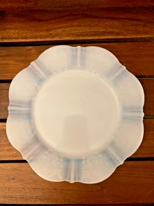 4 MacBeth Evans American Sweetheart Monax White Depression Glass Salad Plates 8" - Picture 1 of 2