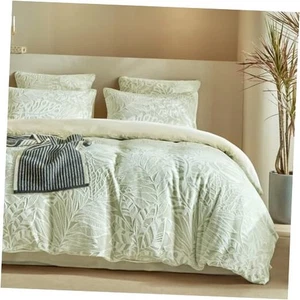 Velvet Duvet Cover King Size - 3pcs Green Duvet King (104" x 90") 04-green - Picture 1 of 7