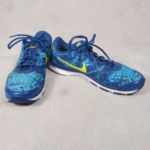 NIKE TRAINING 684899-405 Blue Splatter Running Shoes Sz 8.5 Very Good Condition - Picture 1 of 5