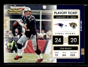 Biglietto Playoff 2021 Panini Contenders Football Tom Brady /25 - Foto 1 di 2