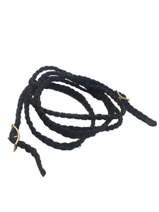 Jerry Beagley Round Nylon Roping Reins 4-489-BK - Picture 1 of 1