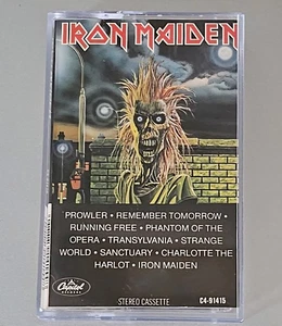 IRON MAIDEN : IRON MAIDEN Cassette Tape Heavy Metal Rare HTF 1980 C4-91415 - Picture 1 of 5