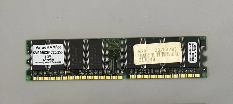 Módulo RAM DDR 256MB ValueRAM 266MHz - Imagen 1 de 1