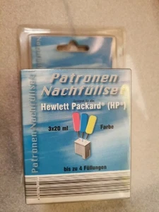 Patronen Nachfüllset Hewlett Packard (HP) 3 x 20 ml Farbe bis zu 4 Füllungen Neu - Bild 1 von 9