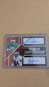 2024 Leaf Eclectic Dual Auto 1/9 Jeremyah Love Jadarian Price Notre Dame - Picture 1 of 4