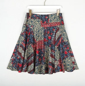 Lauren Ralph Lauren Womens UK 12/US 8 Paisley Floral Patchwork Midi Skirt Lined - Picture 1 of 8