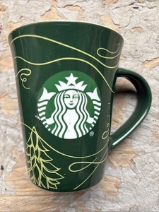Taza de café Starbucks verde clásica con logotipo de sirena 10 oz. Navidad Edición Limitada - Imagen 1 de 3