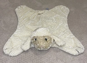 Baby Gund Cómoda Acogedora Manta de Felpa de Cordero Lovey Suave Crema Pies Satinados 5865 22" - Imagen 1 de 8
