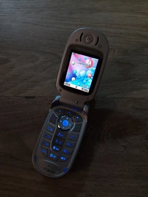 Teléfono abatible Motorola V400 (Cingular, 2003) - probado y funcionando Foto 1 de 4