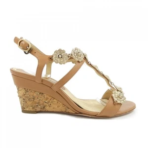 Chanel Sandalen Damen Größe 35,5 Braun Leder - Bild 1 von 6