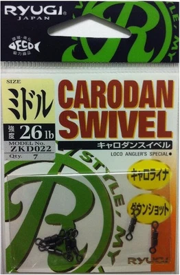 39135) RYUGI JAPAN CARODAN SWIVEL Size Middle 7pcs - Image 1 of 2