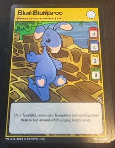 Blue Blumaroo 102/140 Neopets TCG Card Battle for Meridell Uncommon NM - Picture 1 of 1