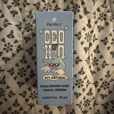Suero facial PURIFECT CEO de ácido hialurónico H2O 97 % hidratante facial vegano natural Foto 1 de 4