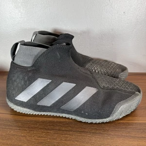 Adidas Schuhe Herren 9,5 schwarz grau Stycon schnürlos Sandplatz Kern Turnschuhe - Bild 1 von 13