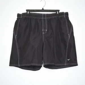 Costume da bagno Nike nero con coulisse foderato in rete e tasche - XL. 100% poliestere - Foto 1 di 2