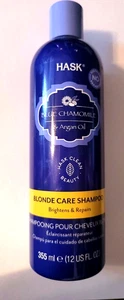 Champú para el cuidado rubio de manzanilla y aceite de argán Hask, 12 oz - Imagen 1 de 2