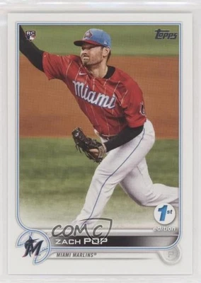2022 Topps Series 1 1st Edition Zach Pop #108 Rookie RC - Image 1 of 2
