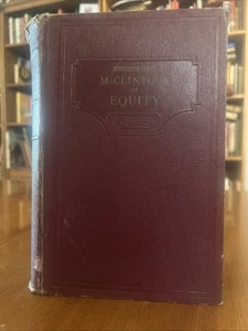McClintock on Equity Hornbock Series West Publishing 1936 Hardcover - Picture 1 of 14