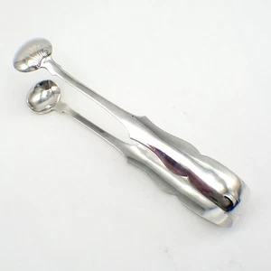 Sugar Tongs Coin Silver E Benjamin Co Mono LS - Picture 1 of 2