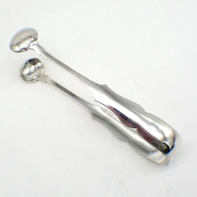 Sugar Tongs Coin Silver E Benjamin Co Mono LS - Image 1 of 2