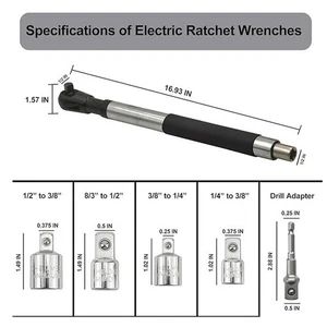 Wrench Extender Tool for Automotive Repairs Slim Design Quick Change 1/2 Inch - Picture 1 of 12