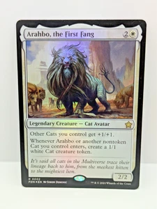 Foundations - Arahbo, the First Fang - White - Legendary Creature - Fdn 017 - - Picture 1 of 2
