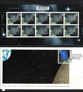 1994 New Zealand Space Stamps MS SG 1818 + FDC MUH - Picture 1 of 1